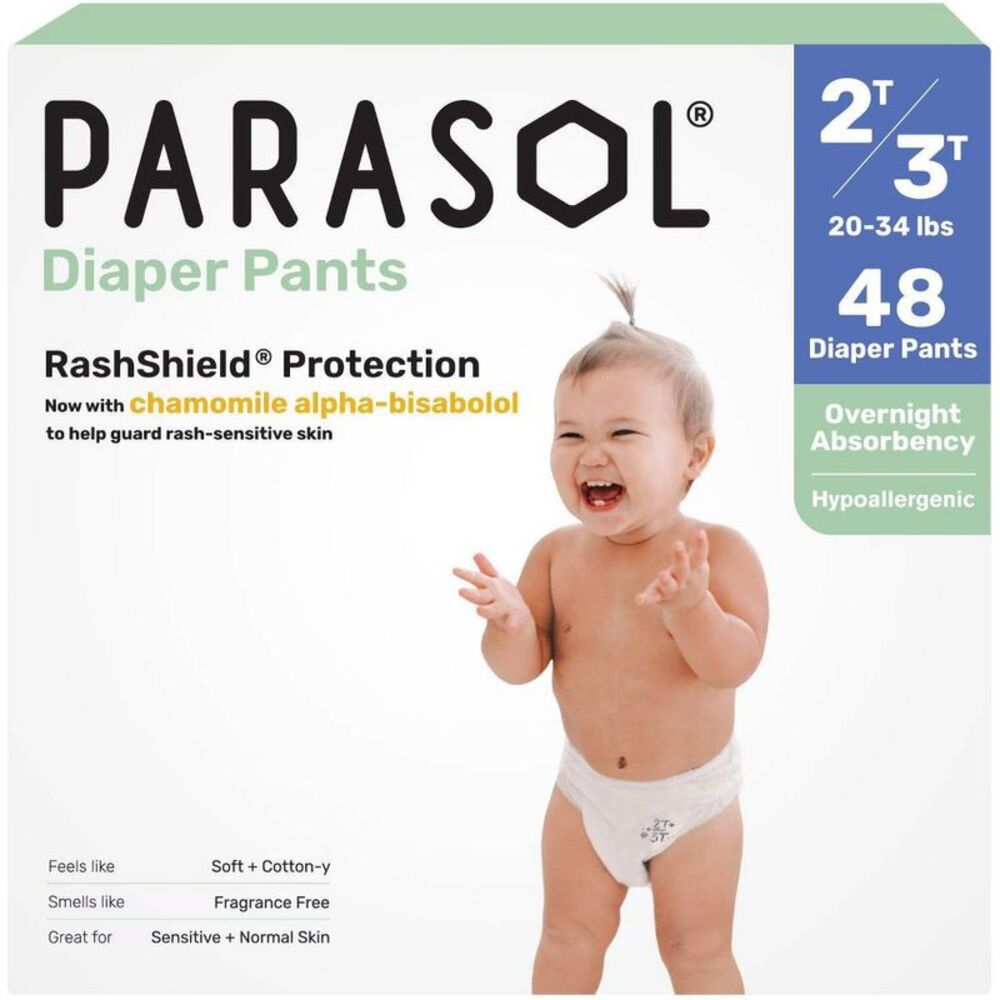 Chlorine-Free Diaper Pants with RashShield Protection - 2T-3T 48pk